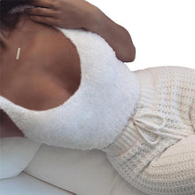 Load image into Gallery viewer, 3pcs Womens Clothing Long Sleeve Crop Tank Top And Drawstring Shorts Pajama Set
