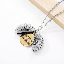 Load image into Gallery viewer, Open Locket Sunflower Necklace
