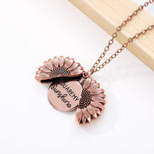 Load image into Gallery viewer, Open Locket Sunflower Necklace