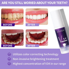 Load image into Gallery viewer, V34 Whitening Fresh Breath Brightening Purple Toothpaste Remove Stain Reduce Yellowing Care For Teeth Gums Oral 30ml Hot Selling