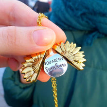 Load image into Gallery viewer, Open Locket Sunflower Necklace