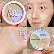 Load image into Gallery viewer, 3 Color Concealer Palette Makeup Foundation Cream Waterproof Long Lasting Contour Palette Cover Dark Circles Acne Marks Brighten