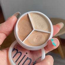 Load image into Gallery viewer, 3-color Concealer Palette Moisturizing Cover Dark Circles And Acne Marks Natural Makeup Contouring Cream Shadow Cosmetics
