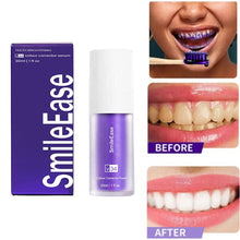 Load image into Gallery viewer, V34 Whitening Fresh Breath Brightening Purple Toothpaste Remove Stain Reduce Yellowing Care For Teeth Gums Oral 30ml Hot Selling
