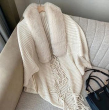 Load image into Gallery viewer, Knitted Loose Thickened Shawl Coat