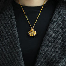 Load image into Gallery viewer, Open Locket Sunflower Necklace