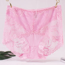 Load image into Gallery viewer, New sexy ladies panties high waist lace cotton briefs comfortable breathable