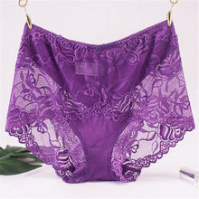 Load image into Gallery viewer, New sexy ladies panties high waist lace cotton briefs comfortable breathable