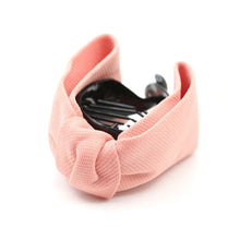 Load image into Gallery viewer, Korean Sweet Fabric Bow Hair Claw Elegant Women Solid Cloth Ties Banana Hair Crab Clips Ponytail Hold Girl Hair Accessories