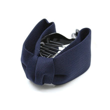 Load image into Gallery viewer, Korean Sweet Fabric Bow Hair Claw Elegant Women Solid Cloth Ties Banana Hair Crab Clips Ponytail Hold Girl Hair Accessories