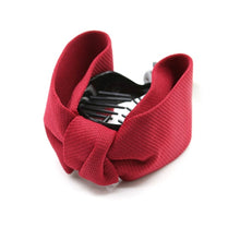 Load image into Gallery viewer, Korean Sweet Fabric Bow Hair Claw Elegant Women Solid Cloth Ties Banana Hair Crab Clips Ponytail Hold Girl Hair Accessories