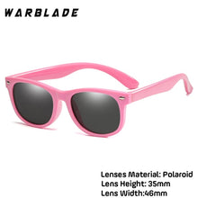 Load image into Gallery viewer, WBL New Fashion Kids Sunglasses Boys Girls Children Polarized Sun Glasses TR90 Silicone Safety Glasses Baby Eyewear UV400 Oculo