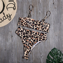 Load image into Gallery viewer, Minimalism Le Solid Swimwear High Waist Bikini Set New Brazilian