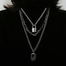 Load image into Gallery viewer, AOMU Fashion Multilayer Hip Hop Long Chain Necklace For Women
