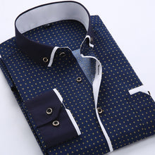 Load image into Gallery viewer, Floral Button Down Men Shirt Brand 2018 Male High Quality Long Sleeve Shirts Casual Slim Fit Black Man Clothes Dress Shirts