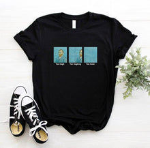 Load image into Gallery viewer, Women Print Letter Short Sleeve Cotton Tops Summer clothing