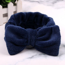 Load image into Gallery viewer, New Letter "OMG" Coral Fleece Soft Bow Headbands for women