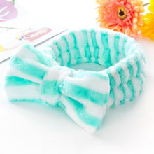 Load image into Gallery viewer, New Letter "OMG" Coral Fleece Soft Bow Headbands for women