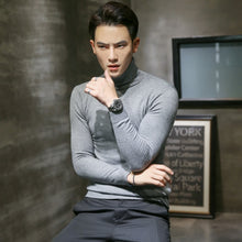 Load image into Gallery viewer, New Men's Black Winter Turtleneck Sweaters