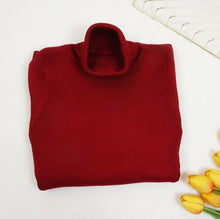 Load image into Gallery viewer, Women Knitted Dress Turtleneck Sweater Slim Bodycon Long Sleeve
