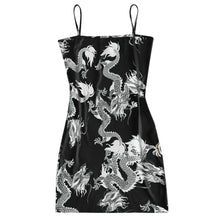 Load image into Gallery viewer, Summer Women Dragon Pattern Sleeveless Split Hip Slim Fit Sexy Print Dress