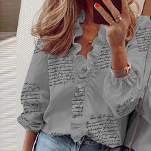 Load image into Gallery viewer, Elegant Ruffle blouse