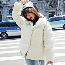 Load image into Gallery viewer, Korean Style Winter Women Jacket with High Collar