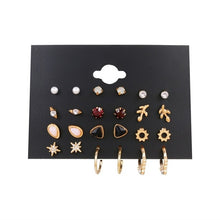 Load image into Gallery viewer, FNIO Women's Earrings Set Pearl Earrings For Women
