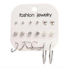 Load image into Gallery viewer, FNIO Women's Earrings Set Pearl Earrings For Women