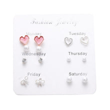 Load image into Gallery viewer, FNIO Women's Earrings Set Pearl Earrings For Women