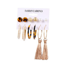 Load image into Gallery viewer, FNIO Women's Earrings Set Pearl Earrings For Women
