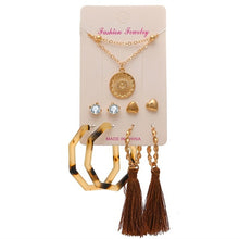 Load image into Gallery viewer, EN 12 Pairs Flower Women'S Earrings Set