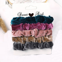 Load image into Gallery viewer, Scrunchies Hair Ring Candy Color Ties