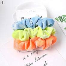 Load image into Gallery viewer, Scrunchies Hair Ring Candy Color Ties