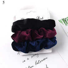 Load image into Gallery viewer, Scrunchies Hair Ring Candy Color Ties