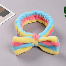 Load image into Gallery viewer, New Letter "OMG" Coral Fleece Soft Bow Headbands for women