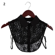 Load image into Gallery viewer, New Women Cotton Lace Fake Collar Blouse Detachable