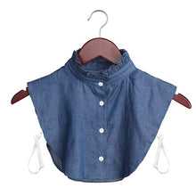Load image into Gallery viewer, New Women Cotton Lace Fake Collar Blouse Detachable