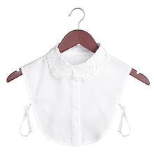 Load image into Gallery viewer, New Women Cotton Lace Fake Collar Blouse Detachable