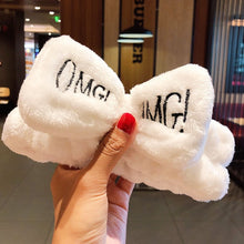 Load image into Gallery viewer, Wash Face Hair Holder Hairbands Coral Fleece