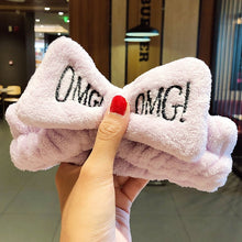 Load image into Gallery viewer, Wash Face Hair Holder Hairbands Coral Fleece