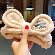 Load image into Gallery viewer, Wash Face Hair Holder Hairbands Coral Fleece