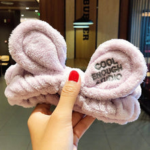 Load image into Gallery viewer, Wash Face Hair Holder Hairbands Coral Fleece