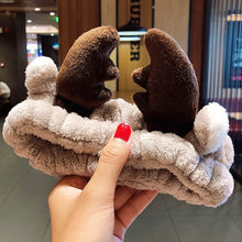 Load image into Gallery viewer, Wash Face Hair Holder Hairbands Coral Fleece