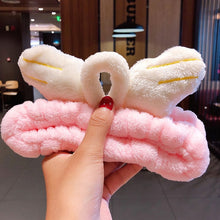 Load image into Gallery viewer, Wash Face Hair Holder Hairbands Coral Fleece