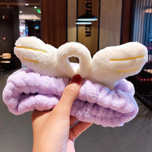 Load image into Gallery viewer, Wash Face Hair Holder Hairbands Coral Fleece