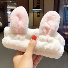 Load image into Gallery viewer, Wash Face Hair Holder Hairbands Coral Fleece