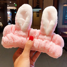Load image into Gallery viewer, Wash Face Hair Holder Hairbands Coral Fleece