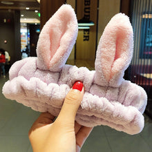 Load image into Gallery viewer, Wash Face Hair Holder Hairbands Coral Fleece