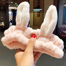 Load image into Gallery viewer, Wash Face Hair Holder Hairbands Coral Fleece